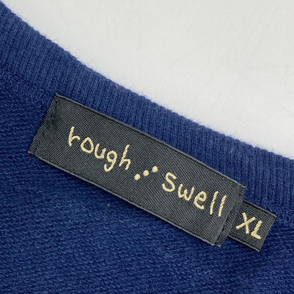 サイズ：XL ROUGH&amp;SWELL ラフアンドスウェル  半袖 スウェットトレーナー  ネイビー系 [240101501542] ゴルフウェア メンズ ストスト サイズ：XL ROUGH&SWELL ラフアンドスウェル 半袖 スウェット
