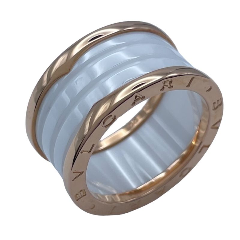 ブルガリ BVLGARI ビーゼロワンリング4バンド M ピンクゴールド Au750 ジュエリー