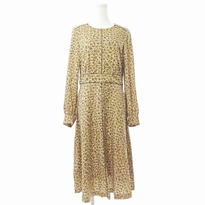 モガ MOGA ワンピース ロング丈 長袖 豹柄 レオパード柄