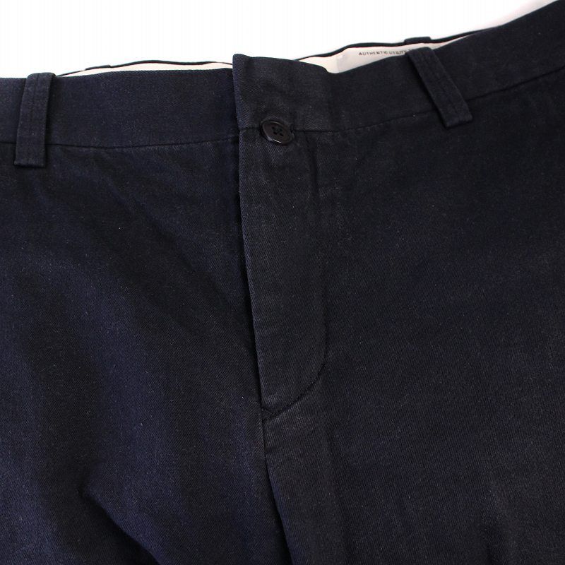 ヤエカ YAECA チノパンツ パイプドステム ジップフライ 29 紺