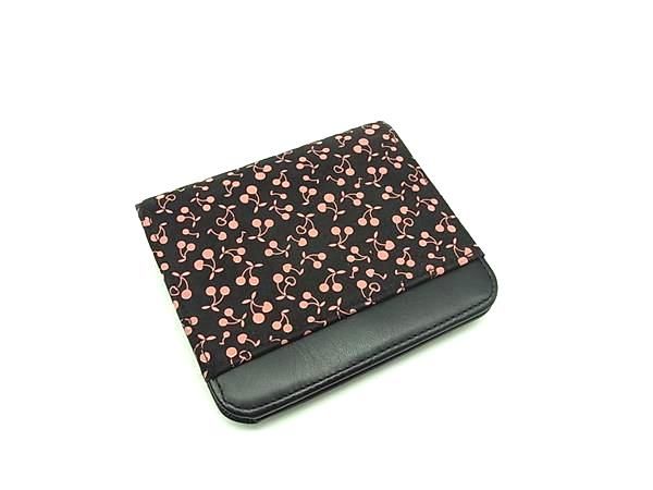 印伝 さくらんぼ柄 長財布 □美品□ INDEN-YA 印傳屋 インデンヤ 鹿革