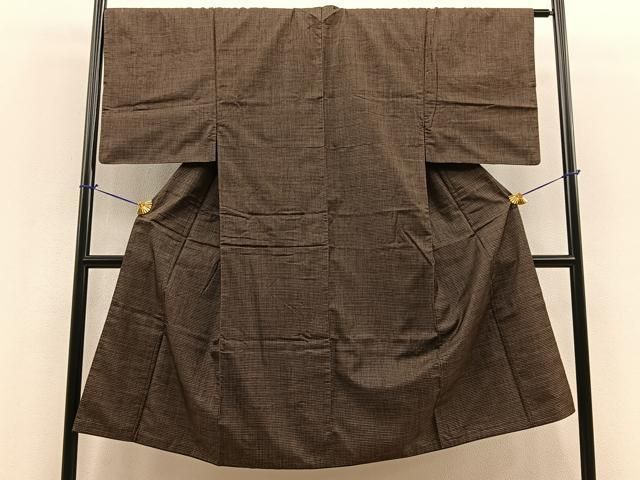 平和屋着物○男性 本場大島紬 アンサンブル 80亀甲 総詰め 正絹 逸品