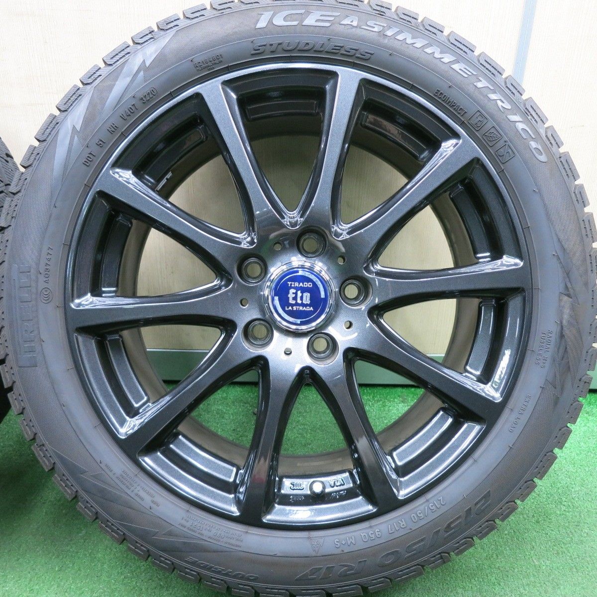 送料無料* バリ溝！20年！キレイ！9分☆スタッドレス 215/50R17 ピレリ 