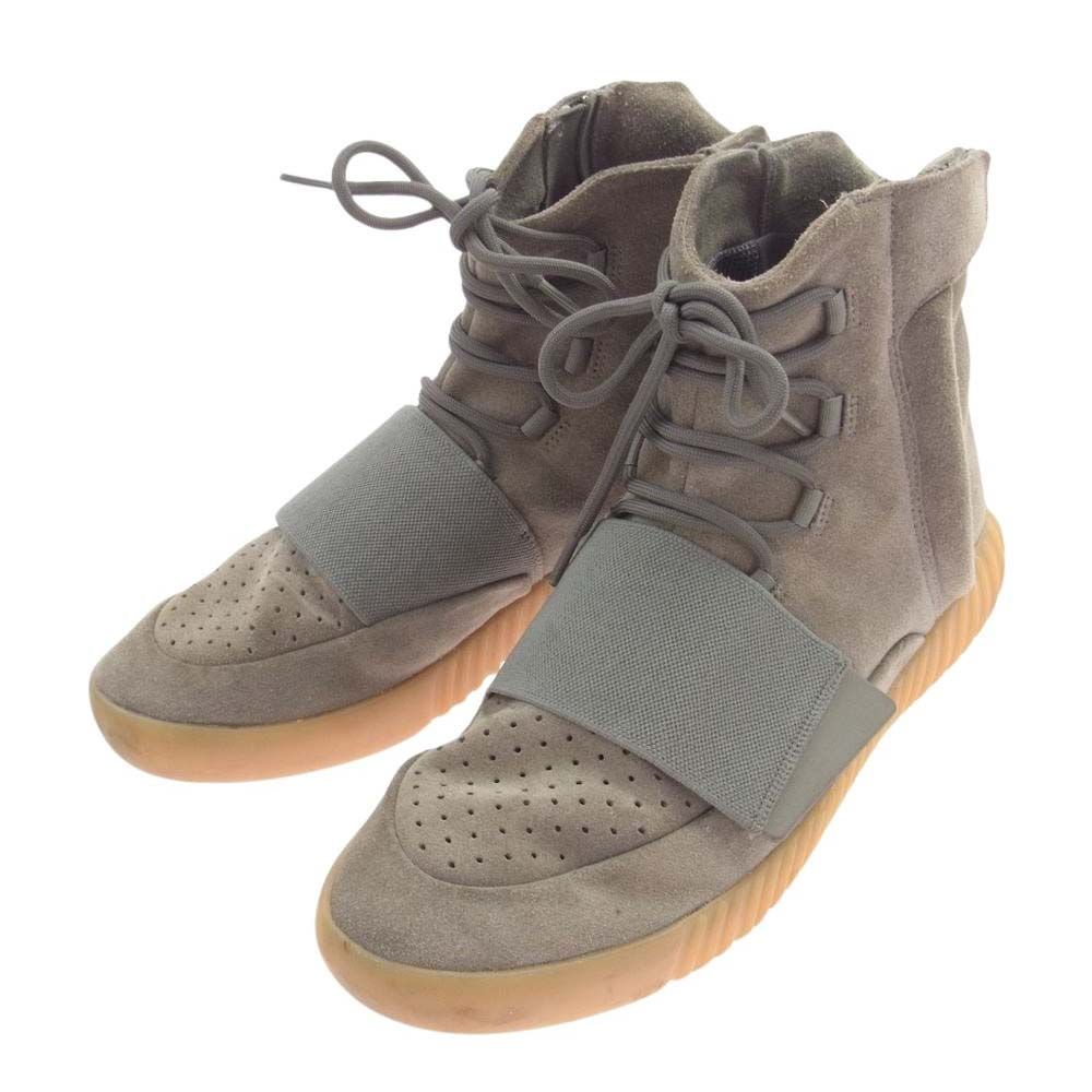 YEEZY BOOST イージーブースト スニーカー BB1840 750 Light Grey Glow In The Dark ライト グレー グロー イン ザ ダーク ハイカット サイドジップ スニーカー グレー系 29cm【中古】