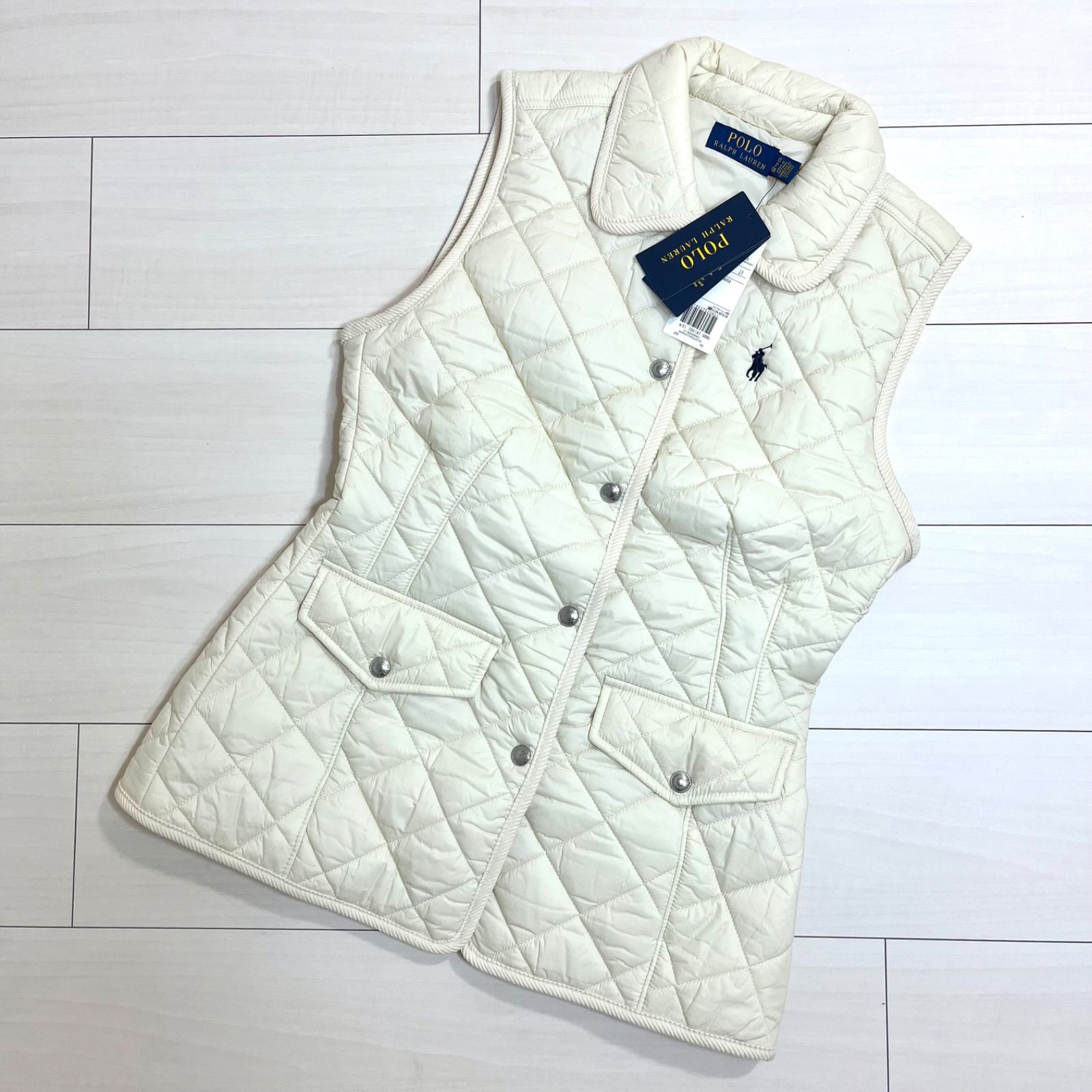 専用✨ 現行タグ ポロラルフローレン ダウンベスト ポニーロゴ 刺繍 2WAY 極美品】ポロラルフローレン ダウンベスト フード 現行タグ