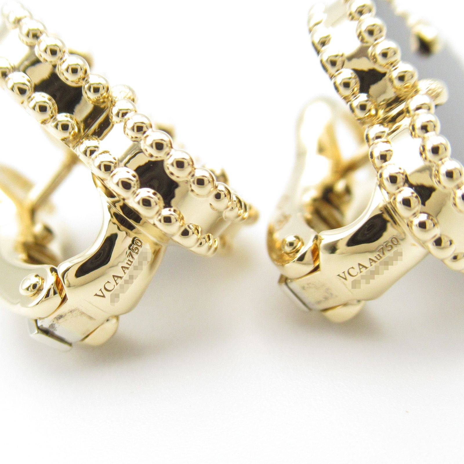 ⚠️本日まで　ヴィンテージアルハンブラ オニキス ピアス　ヴァンクリーフ&アーペル Van Cleef & Arpels オニキス ピアス ヴィンテージアルハンブラ