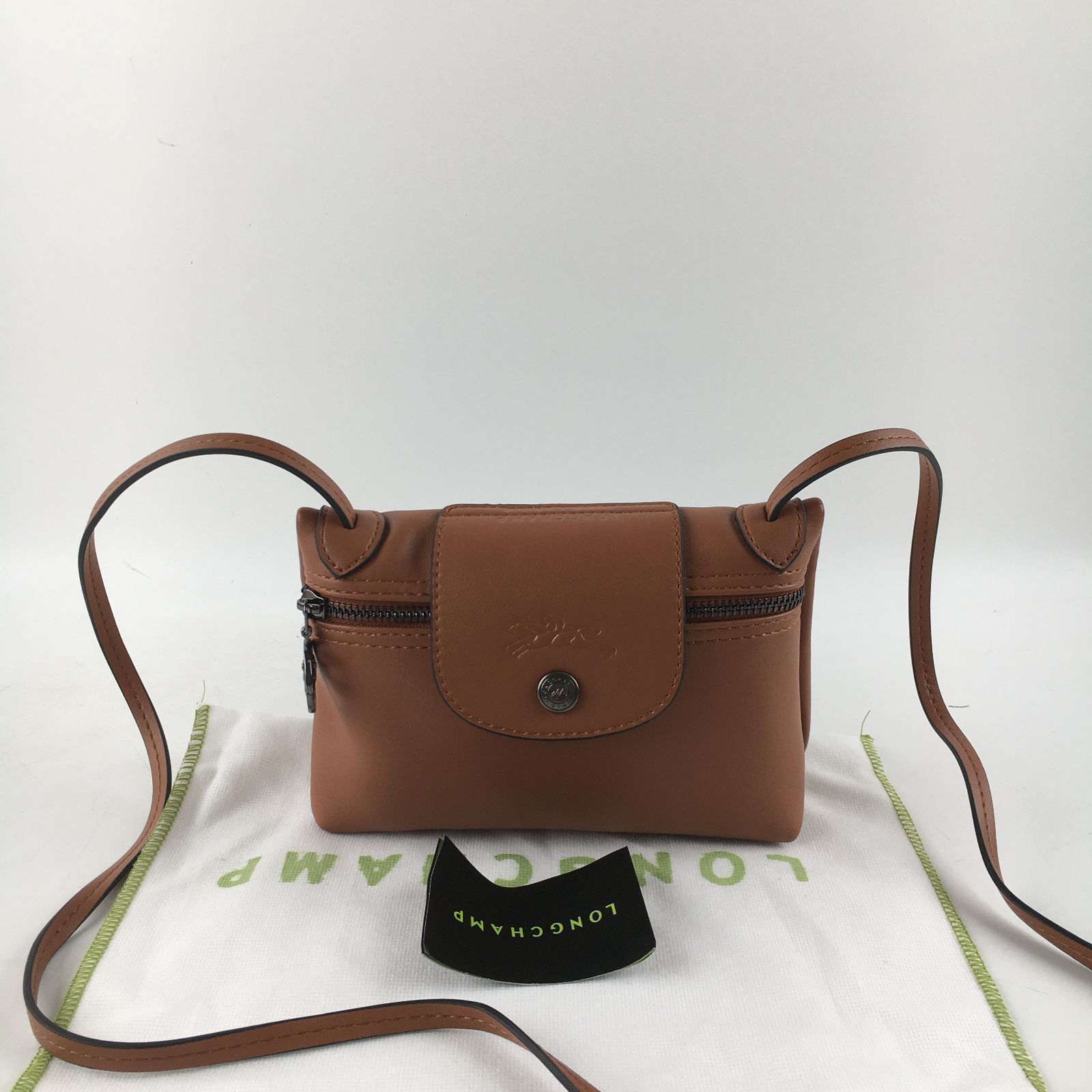 新品] ロンシャン ルプリアージュキュイール レザーXSメッセンジャー 