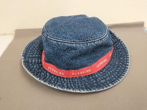 Supreme 20SS ジャカードロゴ デニムクラッシャーハット サイズS/M Supreme 20SS ジャカードロゴ デニムクラッシャーハット サイズS/M