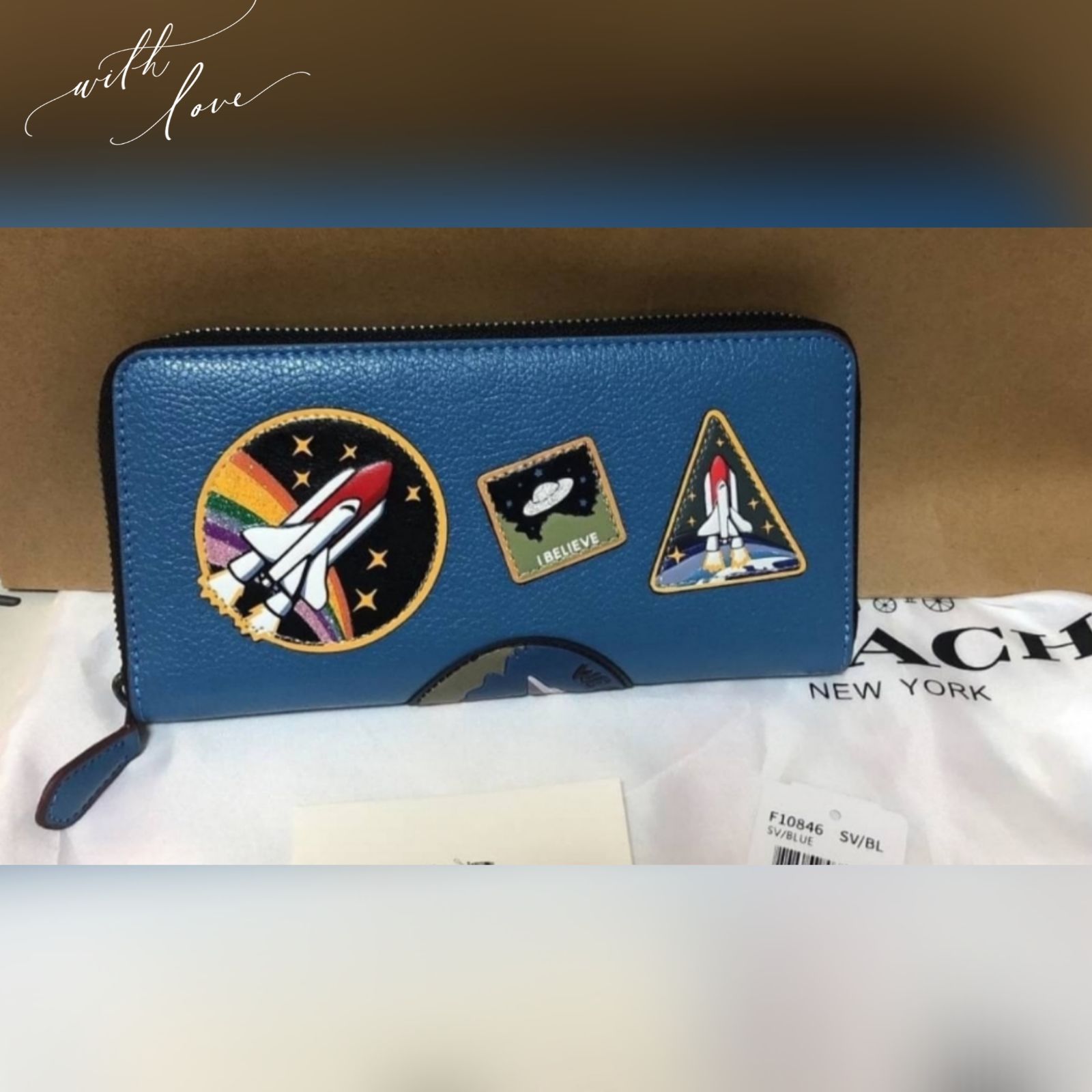 D873 未使用品 COACH 長財布 スペースアコーディオン ユニセックス COACH コーチ 長財布 COACH×スペースアコーディオン - 長財布