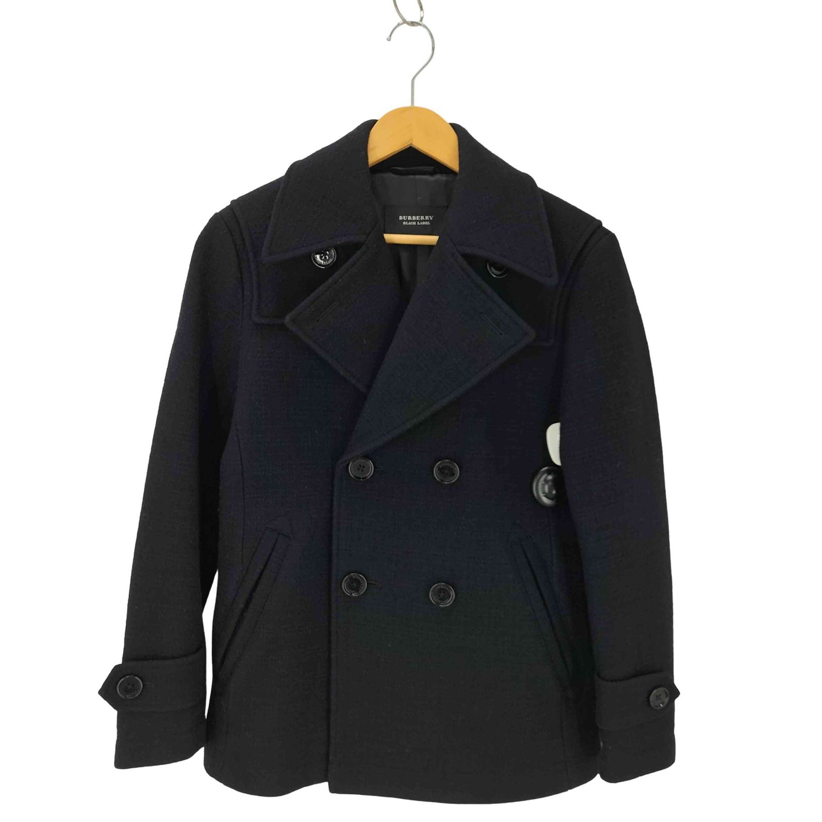 BURBERRY BLACK LABEL ブラック ピーコート S