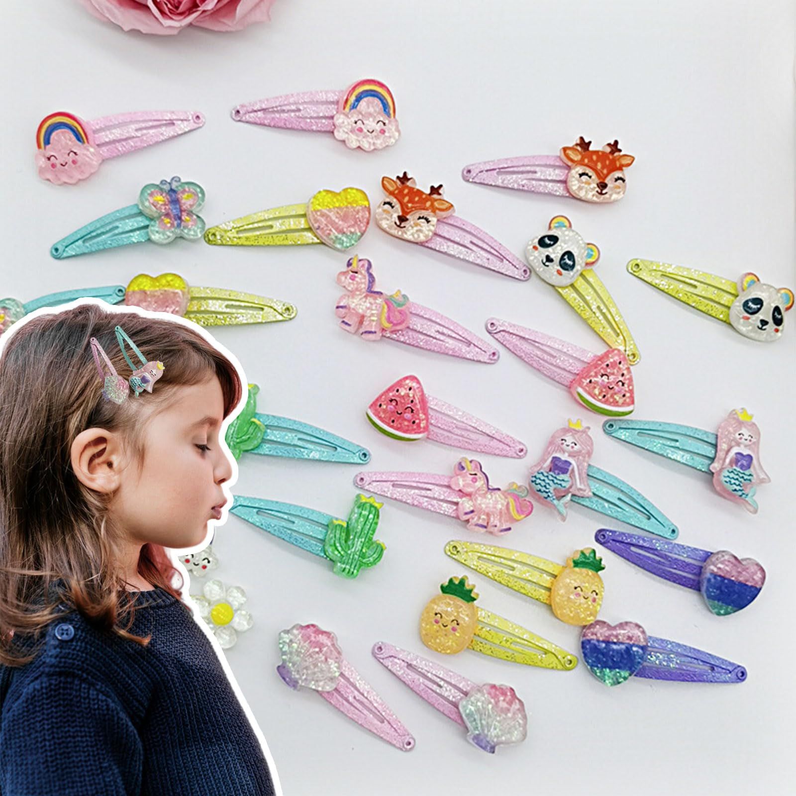 ꫛꫀꪝ【ハート抱っこくま】ベビーヘアクリップ　キッズヘアクリップ　ヘアピン ꫛꫀꪝ【ハート抱っこくま】ベビーヘアクリップ キッズヘア