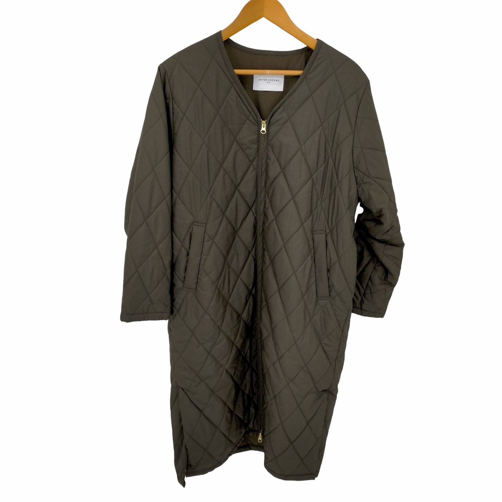 ユナイテッドアローズ UNITED ARROWS キルティング ロングコート W 