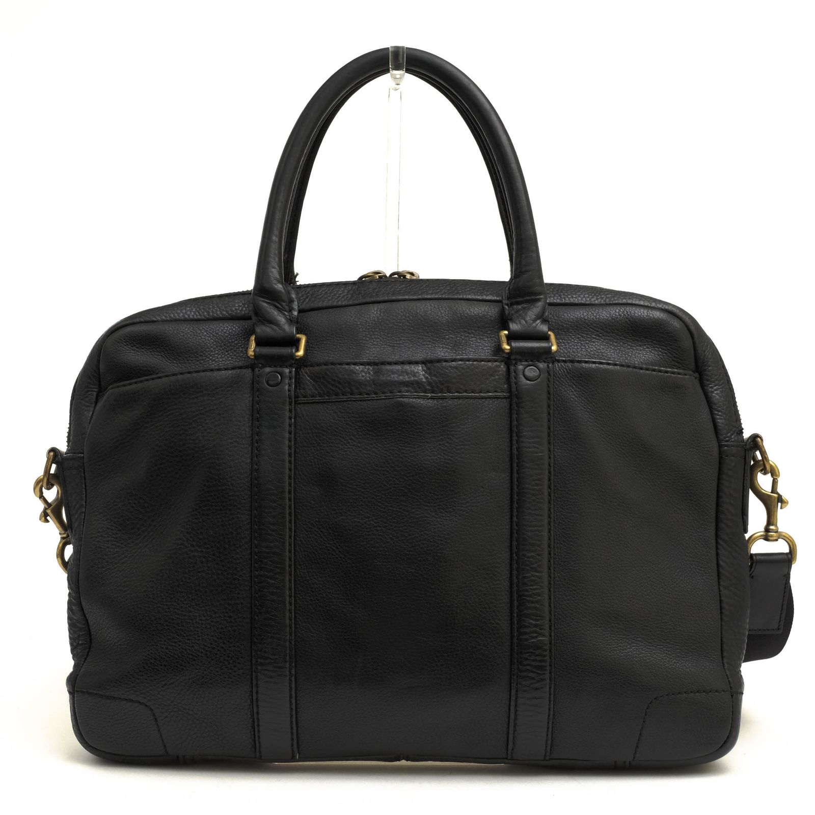 ビジネスバッグ COACH レザー 黒 人気✨コーチ ビジネスバッグ レザー