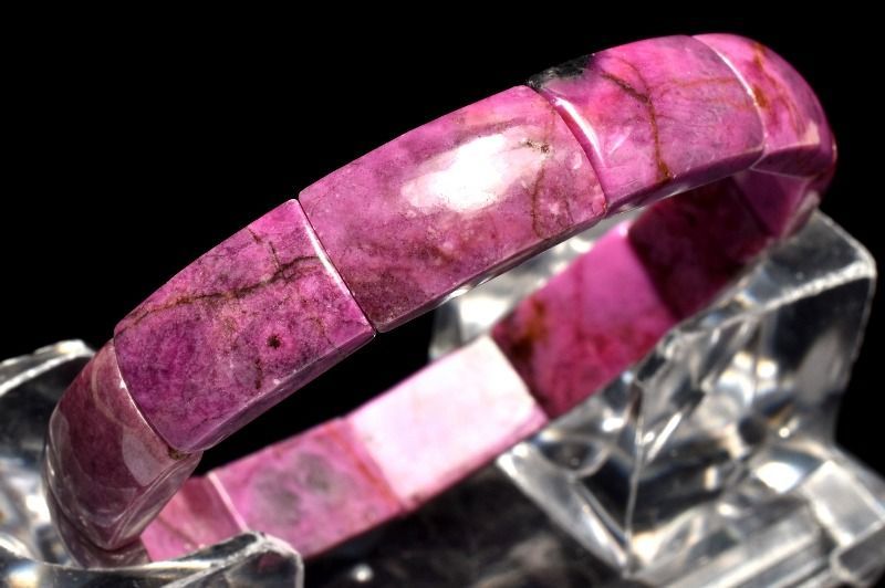 １点物 高発色 奇跡の神秘 コバルトドロマイト コバルトカルサイト 15.5-16.5x9-10mm バングル パワーストーン 天然石 _MA9573 NEXPOTALLINN_EU