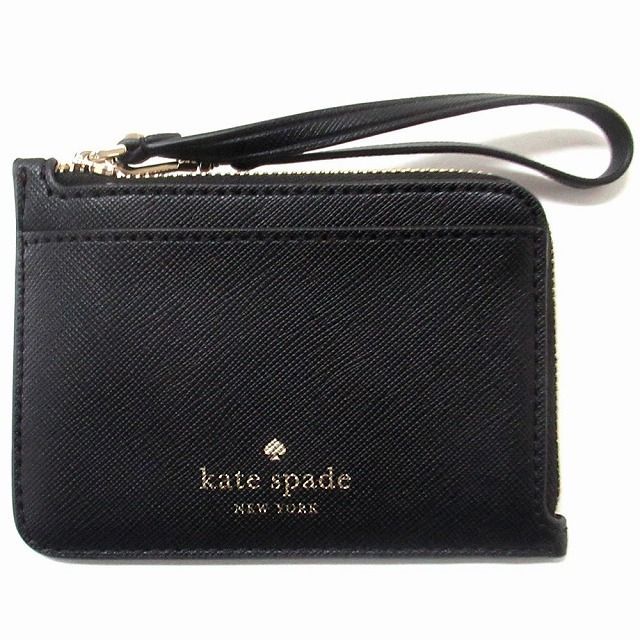 タイムセール【新品 未使用】Kate spade ケイトスペード アウトレット スカイラー サフィアーノPVC カードケース リストレット KE701 001