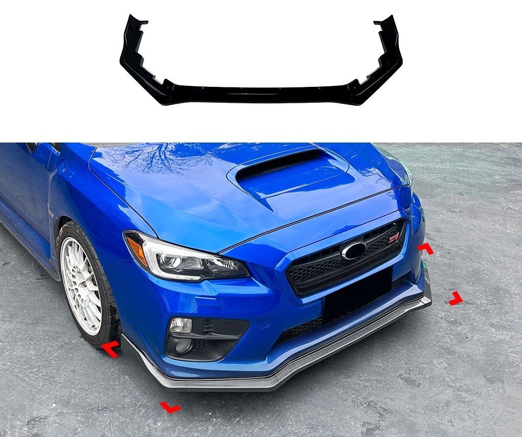 スバル WRX STI VAB VAG フロントリップ グロスブラック スバル WRX STI VAB VAG フロントリップ グロスブラック - メルカリ