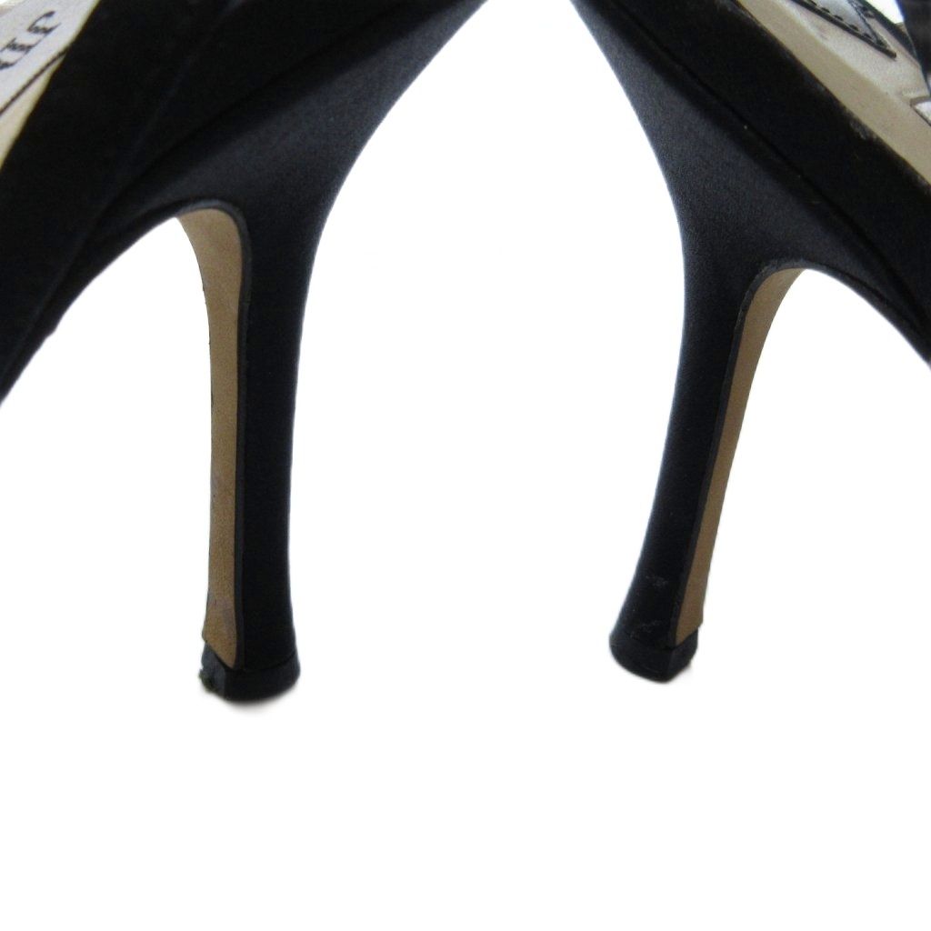 美品★JIMMY CHOO/エナメルブラックオープントゥサンダル 美品☆JIMMY CHOO/エナメルブラックオープントゥサンダル
