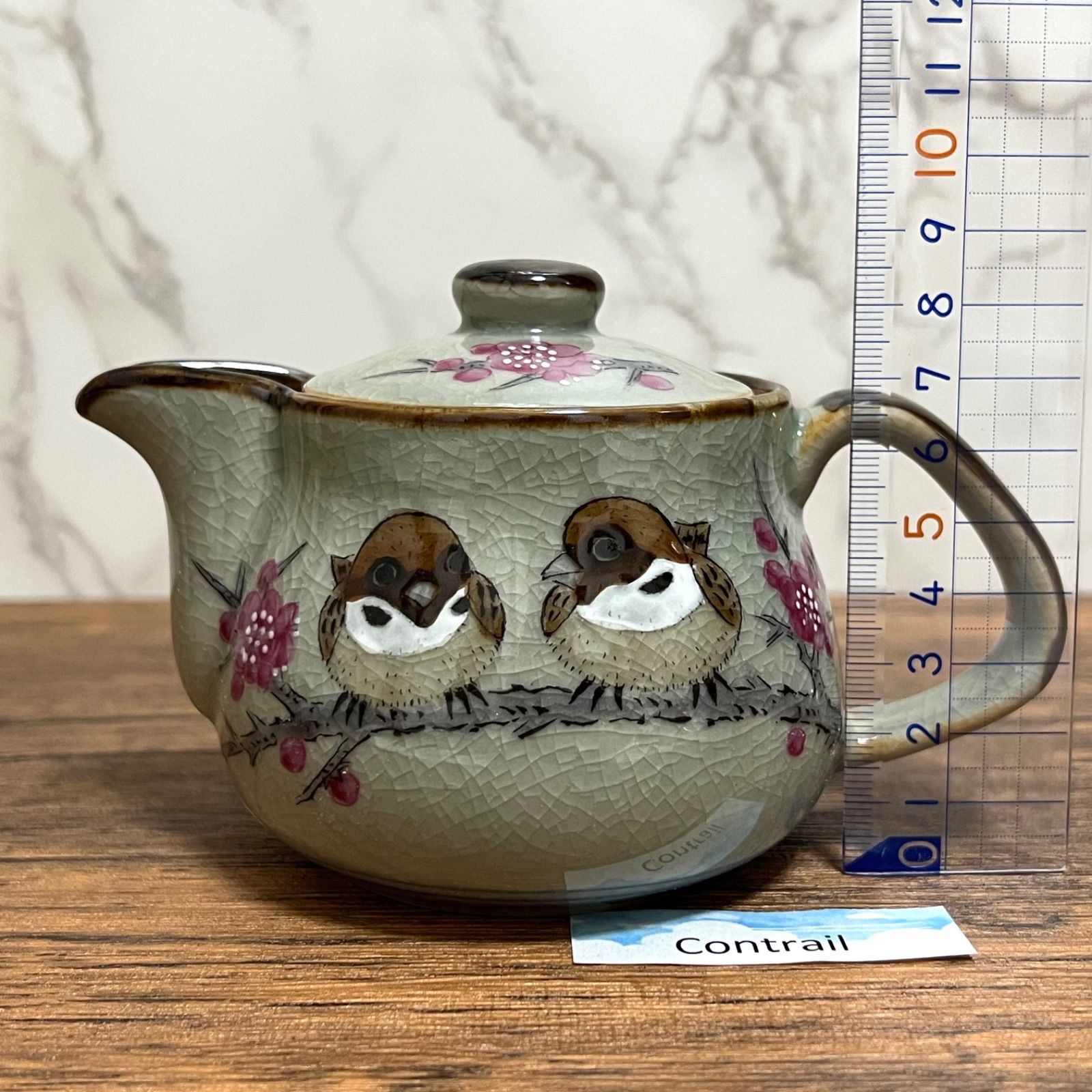 九谷焼　作家もの　急須 九谷焼】ポット 急須 スズメ 250ml K8-542 Kutani Ware Teapot