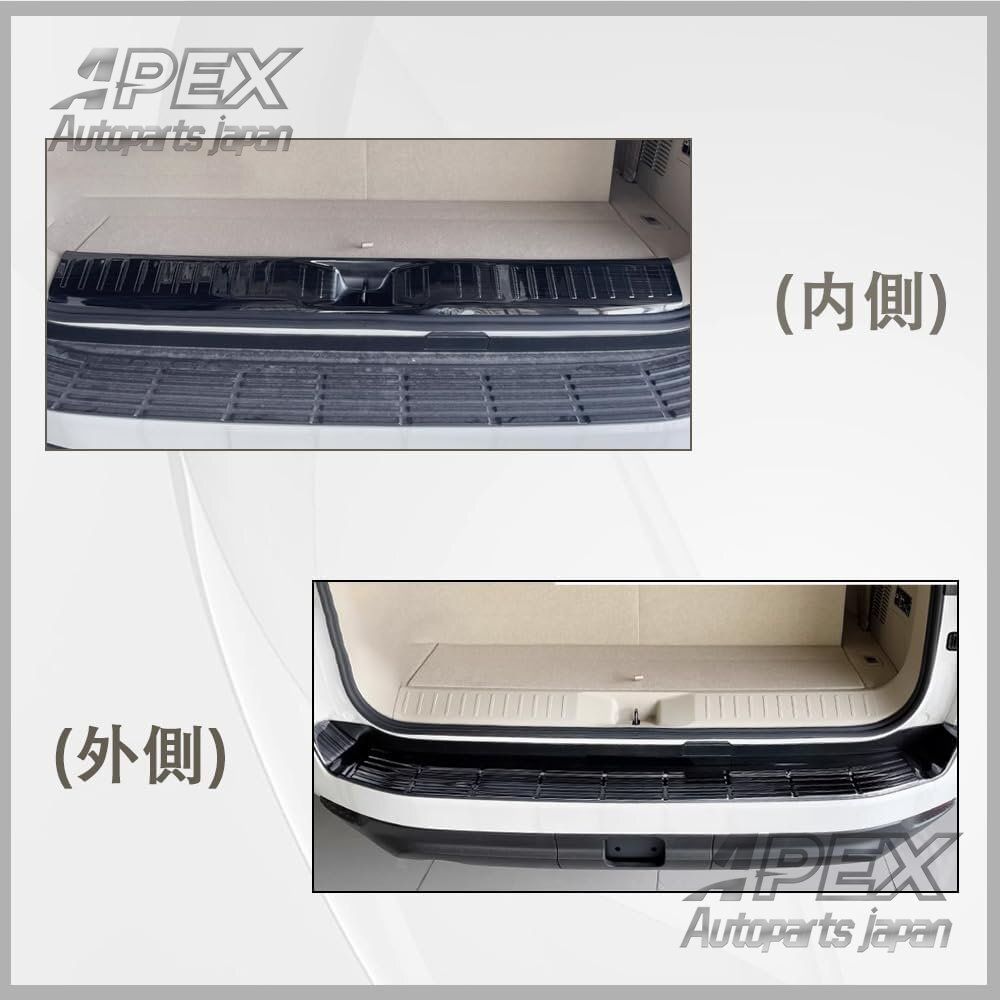 ランドクルーザー 300系 ラゲッジステップガード リアバンパーステップガード ラゲッジスカッフプレート LAND CRUISER カスタムパーツ アクZYL036 入荷