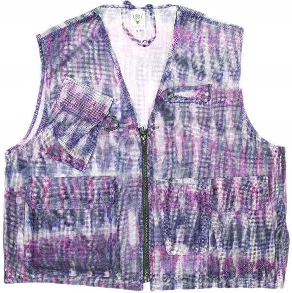 South2 West8 サウスツーウェストエイト S2W8 Mesh Bush Vest Poly Heavyweight Mesh メッシュブッシュシャツ GL798 M TIE DYE タイダイ South2 West8 サウスツーウェストエイト S2W8 日本製 Mesh Bush Vest