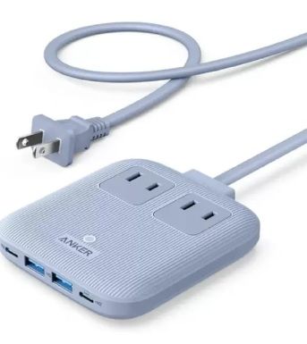【グレイッシュブルー】Anker Nano 最大出力67W 充電ステーション Grayish Blue A9129N31 アンカー 急速充電 コンパクト 薄型 小さい スマホ iPhone MacBook Pro
