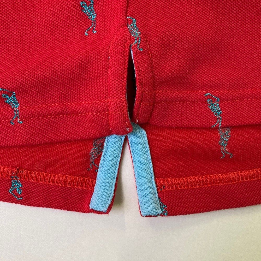 マークアンドロナ MARK & LONA レディースポロシャツ レッド Mサイズ