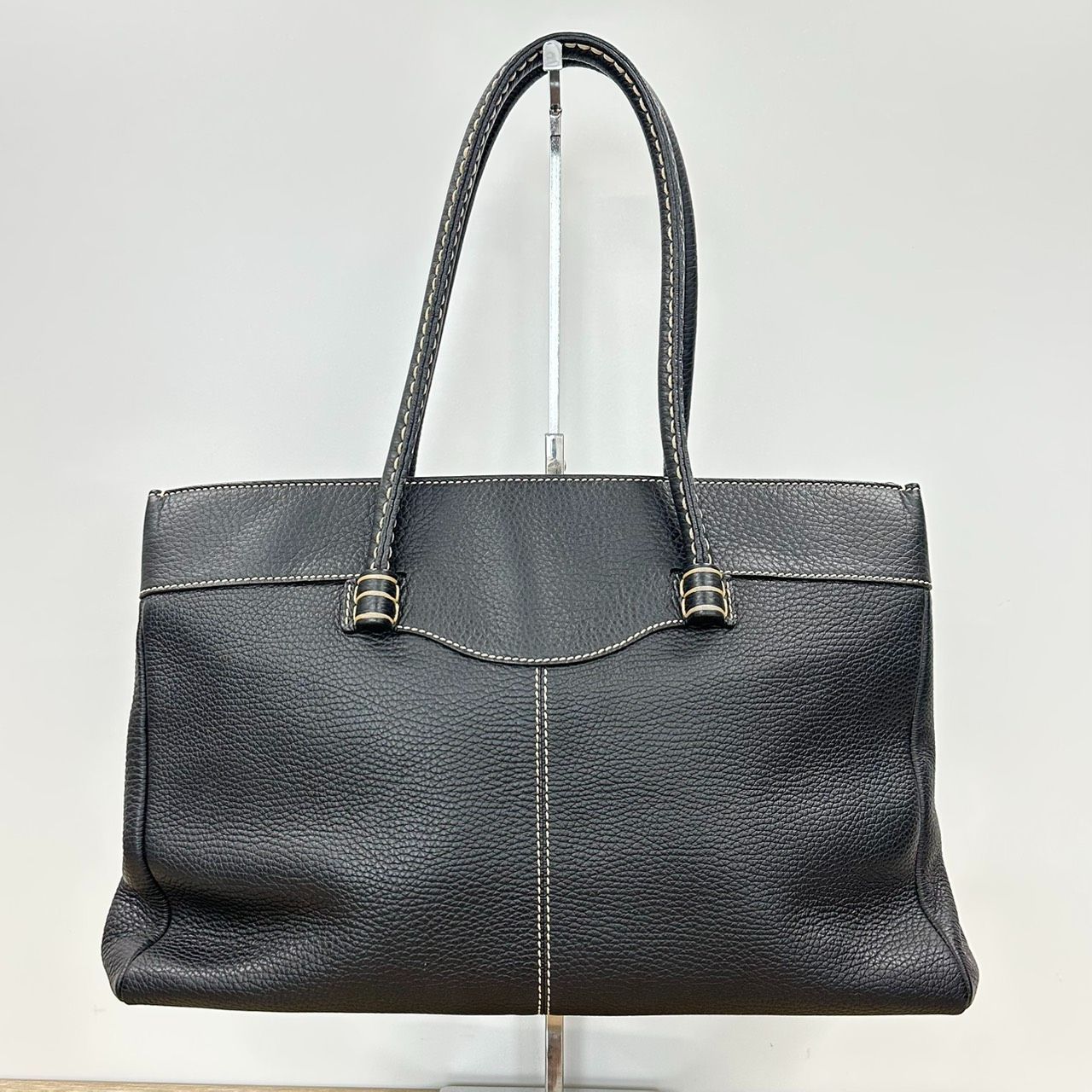 返品OK】TOD'S トッズ レザー トートバック シボ革 ビジネスバッグ