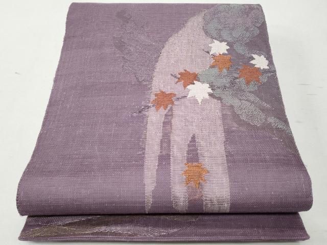 平和屋着物＊夏物 太鼓柄袋帯 楓 正絹 CAAW7014fb