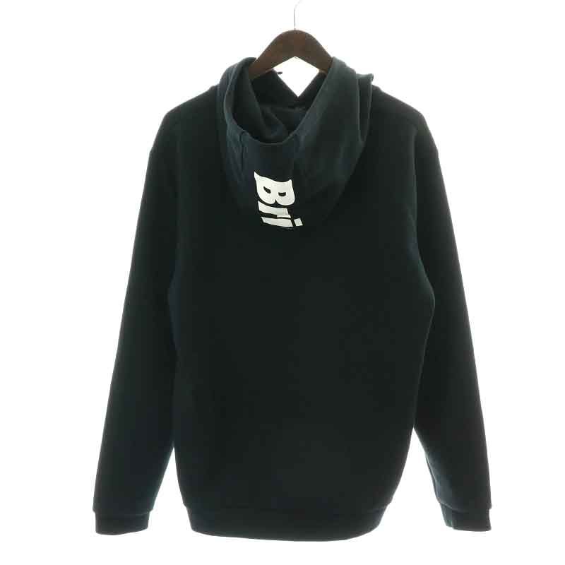 エフシーレアルブリストル F.C.Real Bristol FCRB SOPH. スウェットプルオーバーフーディ SWEAT PULLOVER  HOODIE パーカー 長袖 ロゴプリント M 黒 ブラック 白 ホワイト FCRB-210021 /NW34