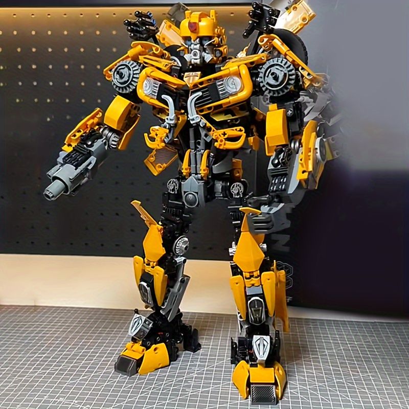 新着商品 1831ピース変形メカシリーズロボットビルディングブロックセット - クールでクリエイティブな映画ファンのためのコレクタブルおもちゃ クリスマス ハロウィン 誕生日ギフトに最適 黄色のABS素材Cmn