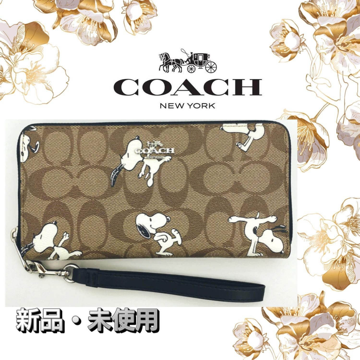 プレミアム セール中 匿名配送 財布 新品 COACH 馬車 コーチ ✳️ 財布 ...