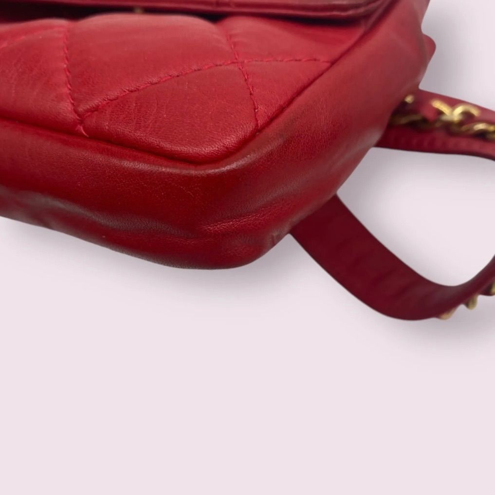 CHANEL シャネル マトラッセ ヴィンテージ ウエストポーチ ラムスキン