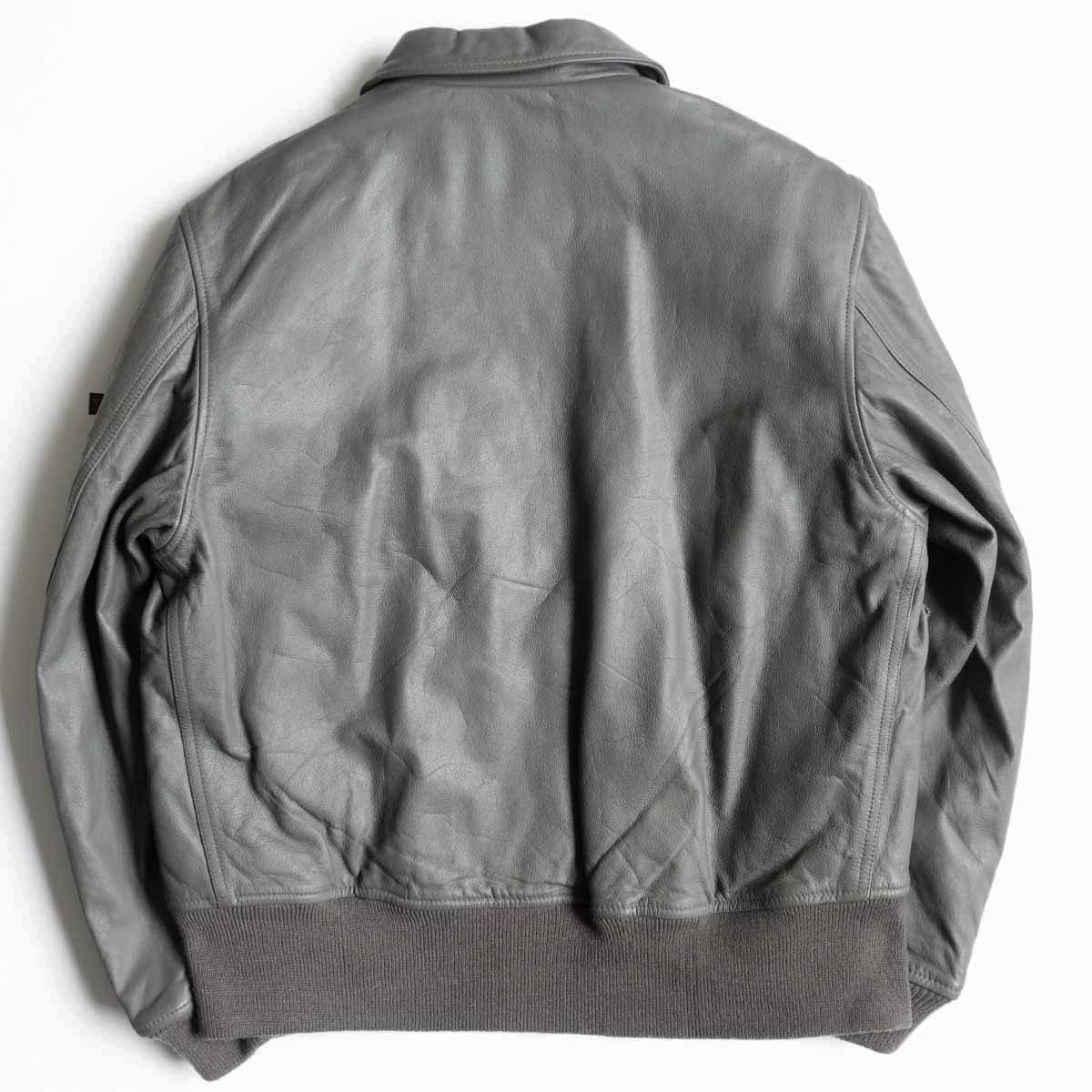 雰囲気抜群】ALPHA INDUSTRIES【レザー CWU フライトジャケット