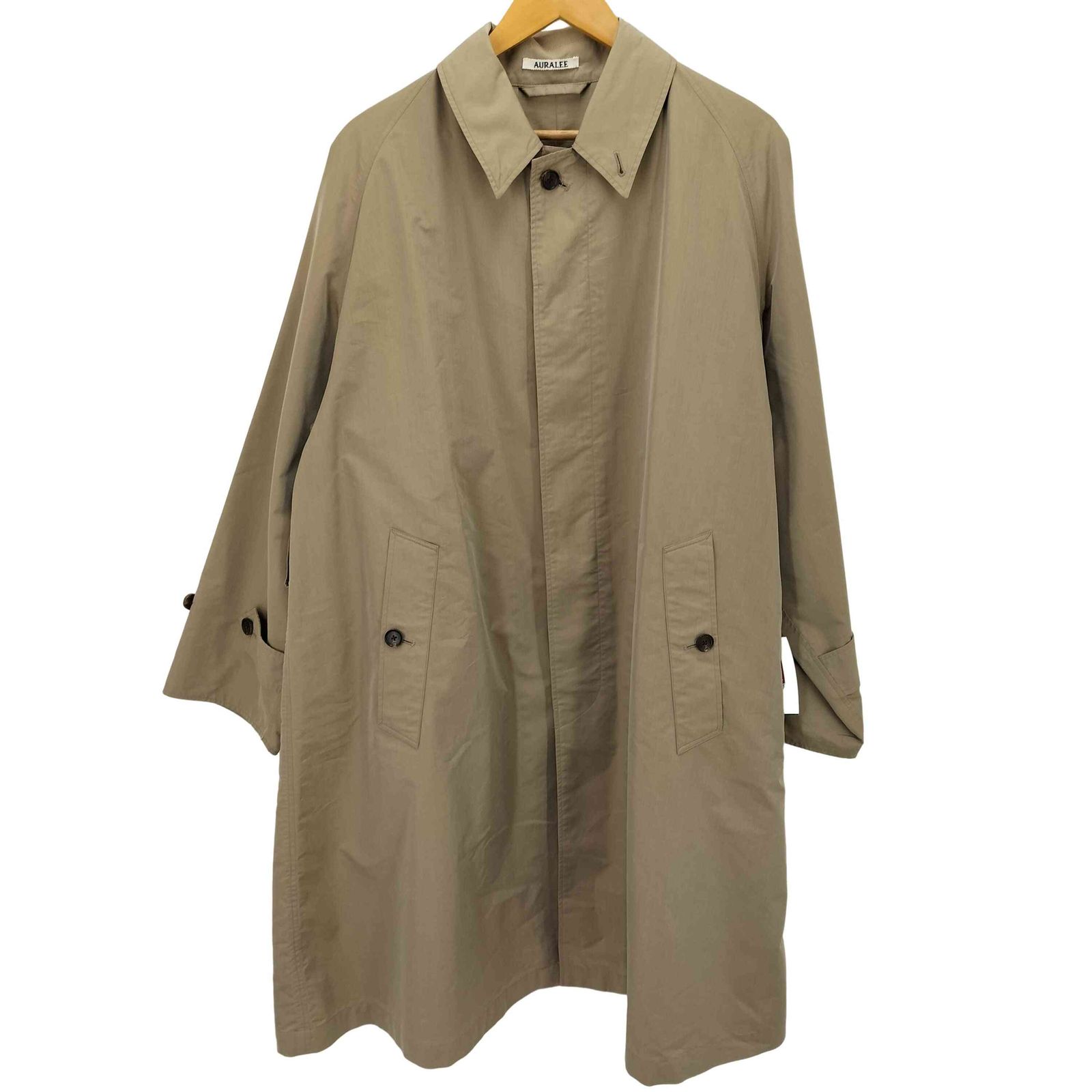 auralee ダブルクロスステンカラーコートsize3