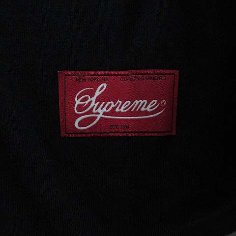 シュプリーム　ベースボールシャツ　アーチロゴ ブラック　黒　S シュプリーム SUPREME BASEBALL TOP スウェット ベースボール