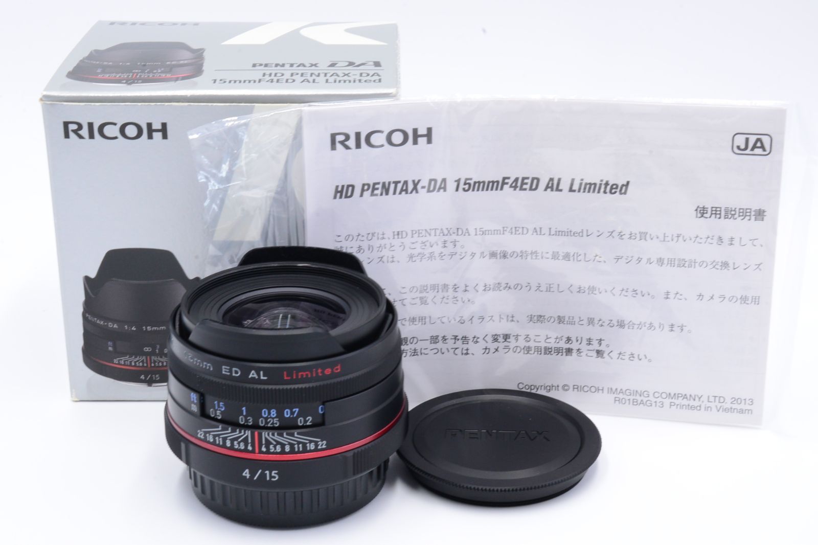 最高級の PENTAX HD ペンタックス DA15/4ED AL LTD(B)W/C 33432円