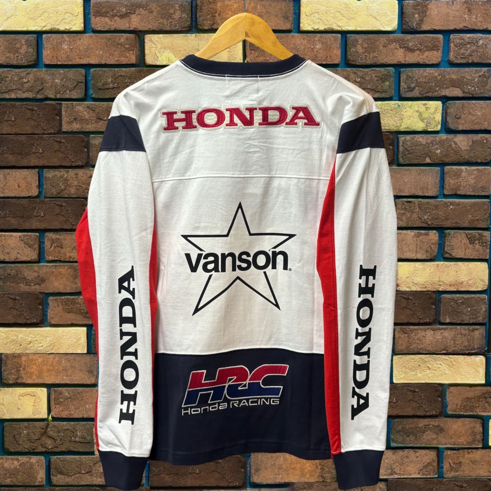 HONDAコラボ】天竺ロンTEE 長袖 Tシャツ ロンT VANSON バンソン コラボ