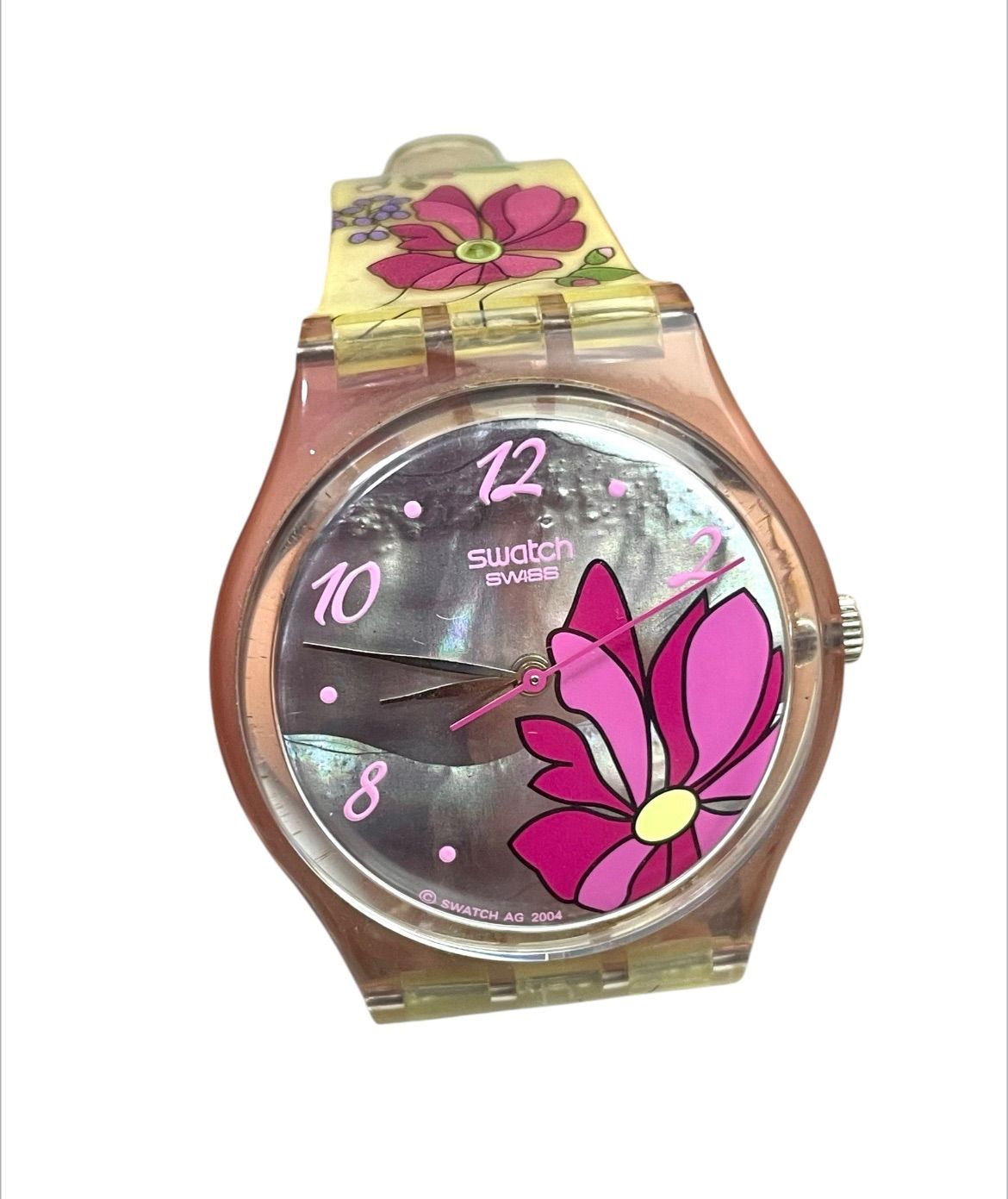 稼働 良品  Swatch スウォッチGENT BLOOMING BOUQUET腕時計 花柄 フラワー