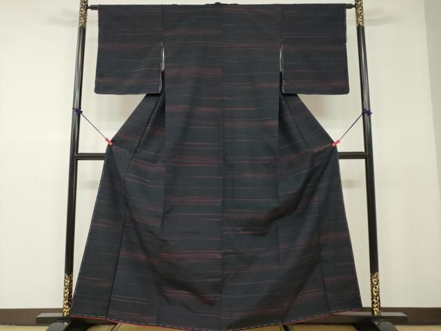 平和屋着物□上質な紬 横段文 正絹 逸品 未使用 DAAR4963ya - メルカリ 