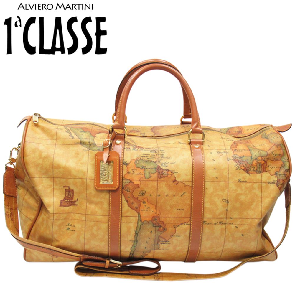 プリマクラッセ PRIMA CLASSE ボストンバッグ 地図柄 2WAY