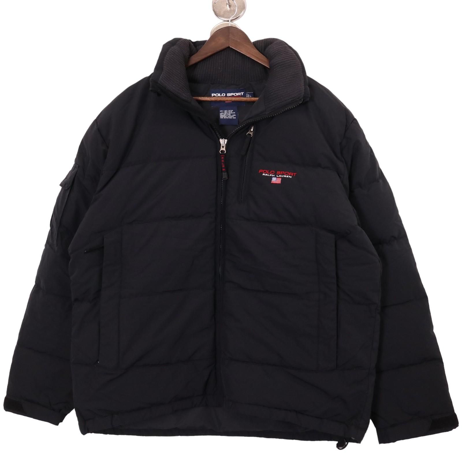 POLO SPORT ポロスポーツ ダウンジャケット ワンポイントロゴ ブラック 