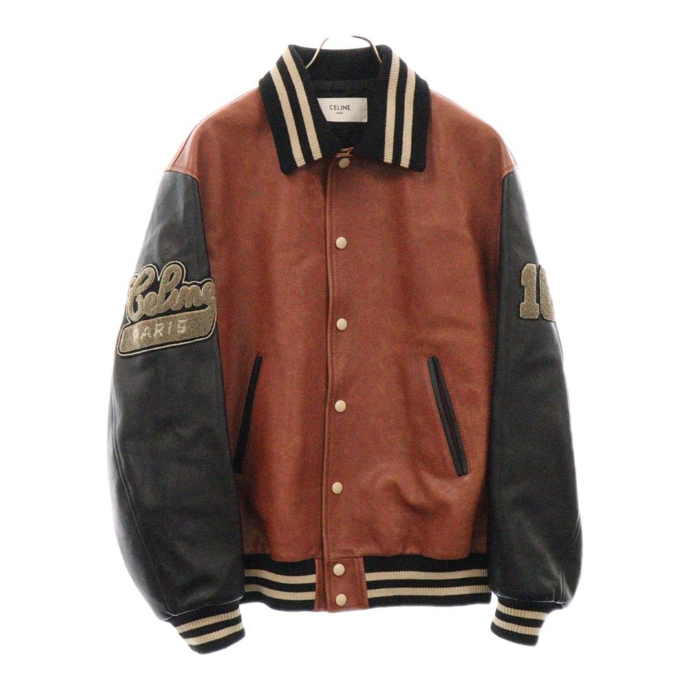 セリーヌオーバーサイズテディJKカーフスキン