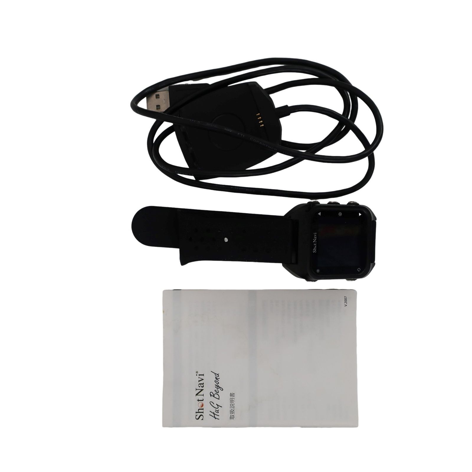 ショットナビ Hug Beyond Lite 腕時計型 ブラック×ピンク Shot Navi