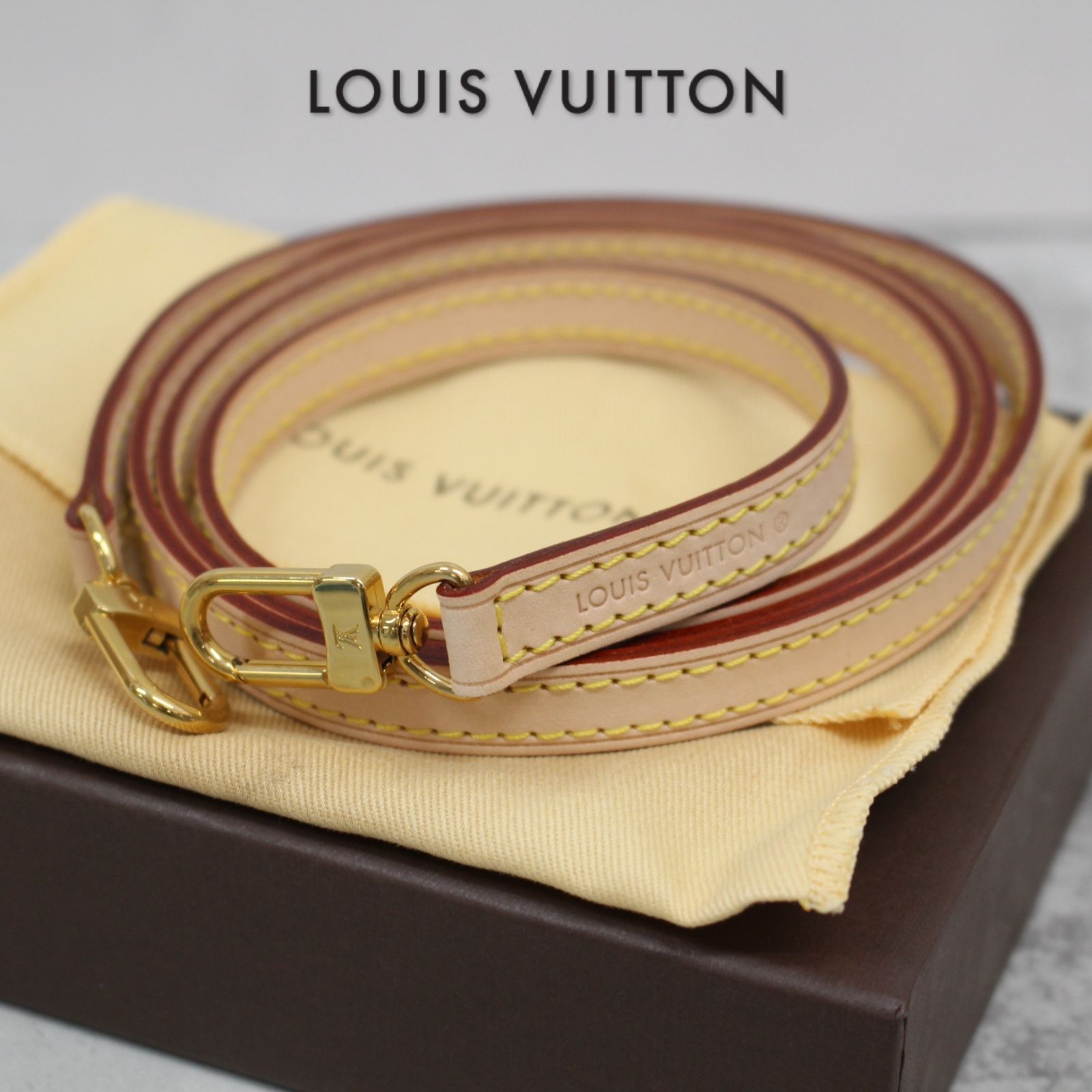 S111)【美品】LOUIS VUITTON ショルダーストラップ ヌメ革 箱