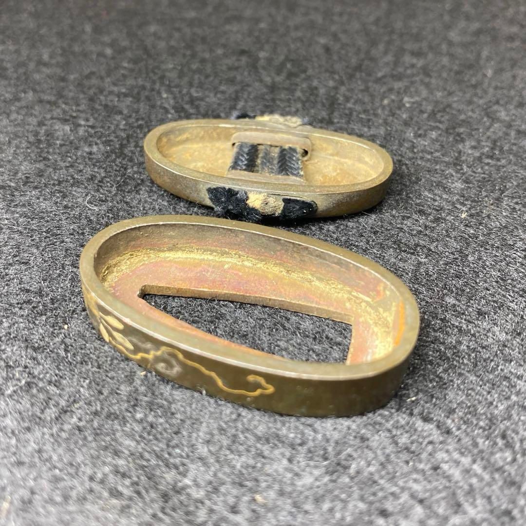 江戸時代 金象嵌縁頭 木箱付 24g 東Y6-0819☆2Fタカニ - メルカリ