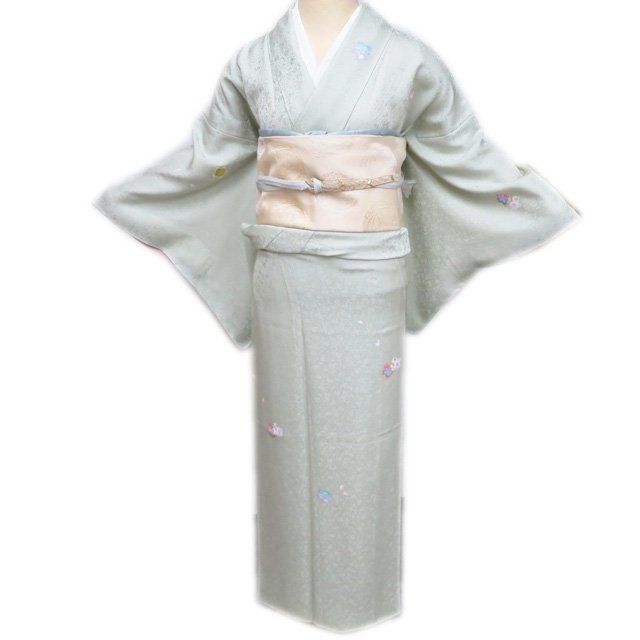 美しい正絹訪問着 特選 訪問着 着物 未使用 正絹 加賀友禅 稲出昭仁 花模様 桜