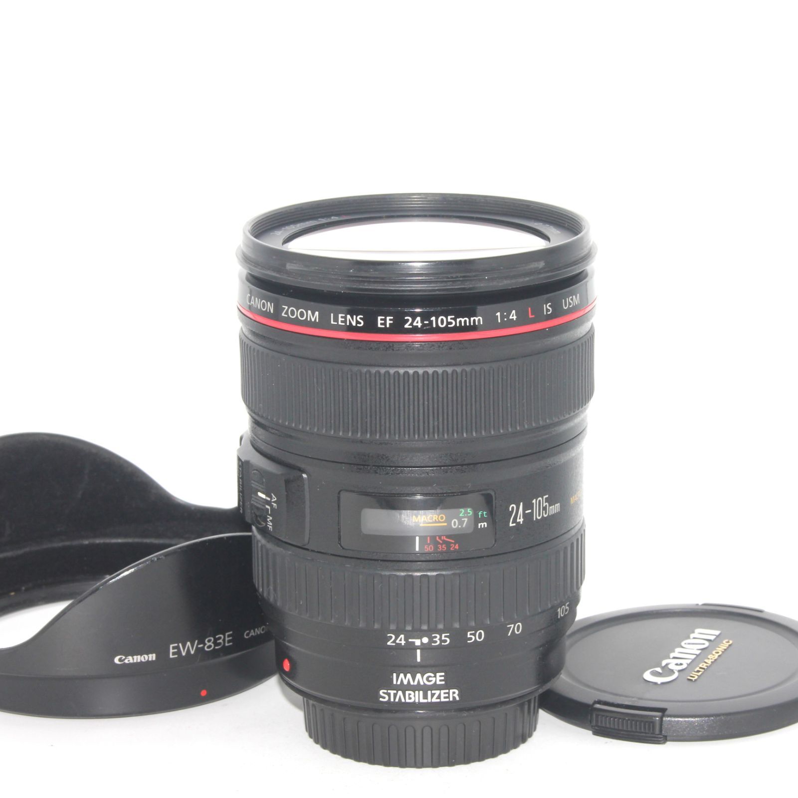 良品 Canon キヤノン 標準ズームレンズ EF24-105mm F4L IS USM フルサイズ対応