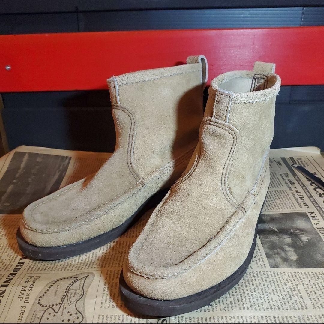 美品】ラッセルモカシン ノックアバウトララミースエード サンド