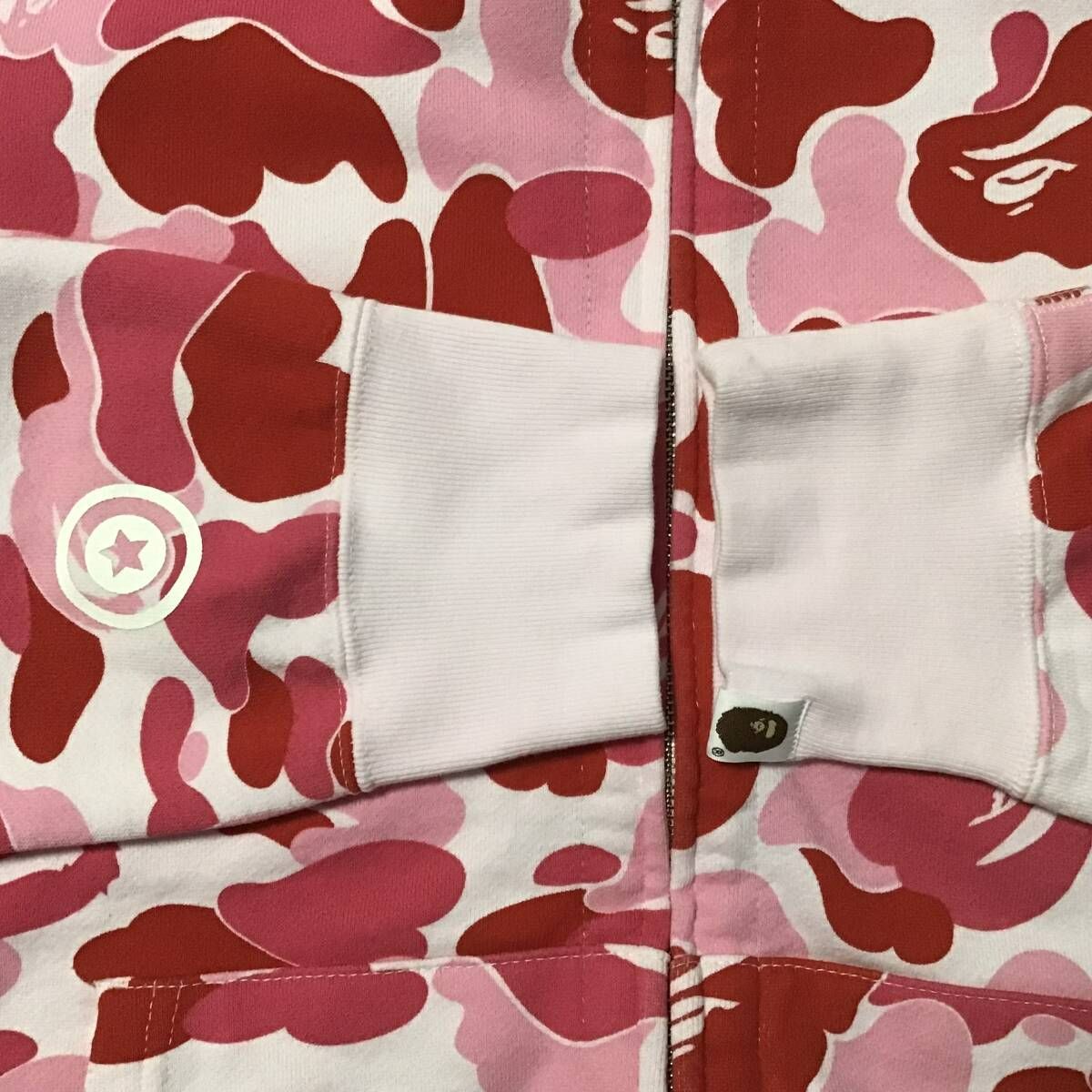 ☆2XL☆ ABC camo Pink ダブル シャーク パーカー Double shark full 