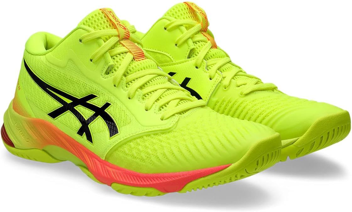 アシックス バレーボールシューズ NETBURNER BALLISTIC FF MT 3 PARIS 1051A086 ユニセックス セイフティー イエロー ブラック
